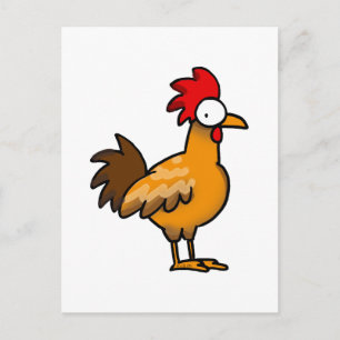 Carte Postale Coq drôle