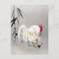 Coq et Hen avec chicks, Watanabe Seitei