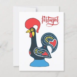 Carte Postale Coq Portugais