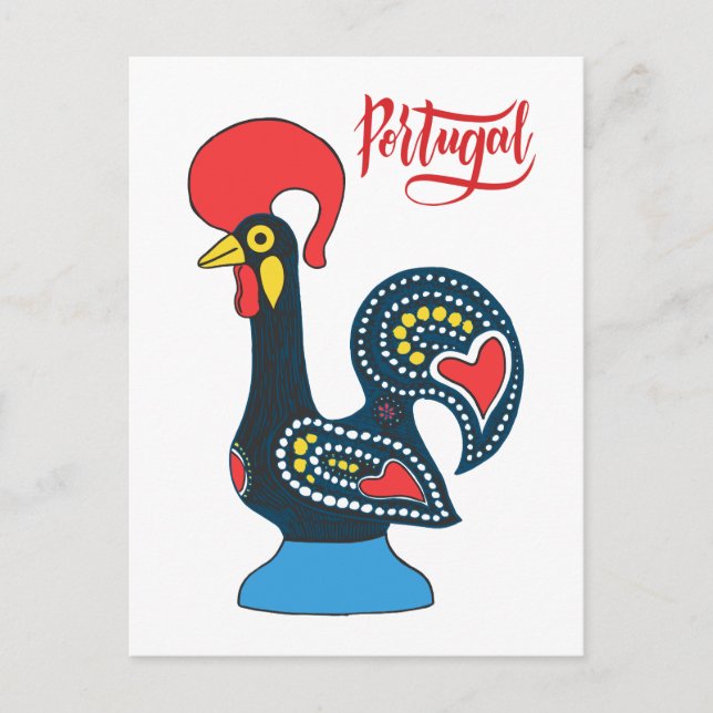 Carte Postale Coq Portugais (Devant)