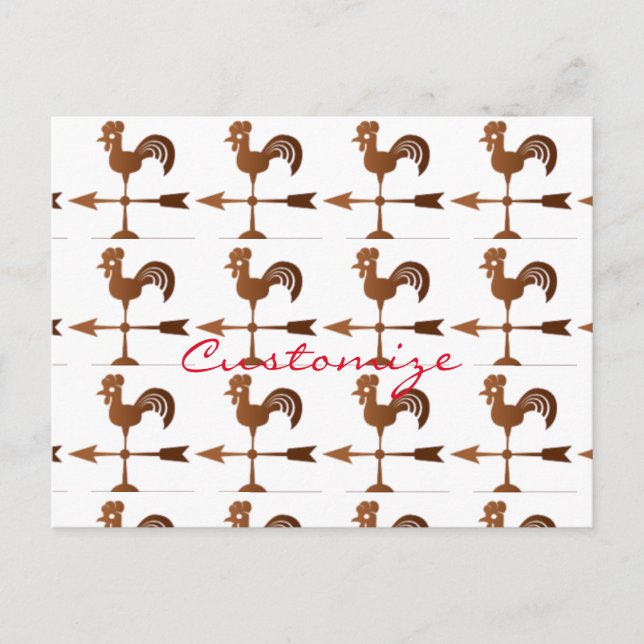 Carte Postale Coq Wethervane Thunder_Cove (Devant)