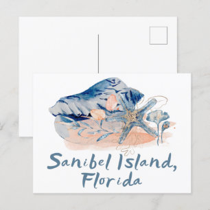 Carte Postale Coquillages de l'île de Sanibel