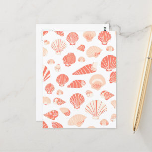 Carte Postale Coquillages Jolies Côtières