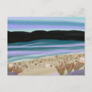 Carte Postale Coquillages sur le rivage