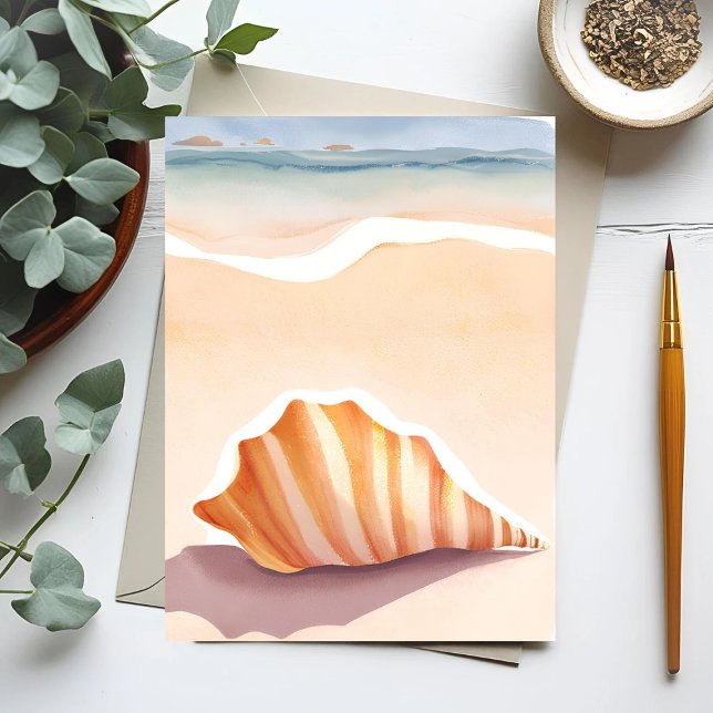 Carte Postale Coquille de Conque | Coquillage de Mer Côtière de  (Créateur téléchargé)