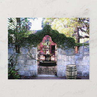 Carte Postale Coquina Cour murale dans le Vieux Saint Augustine