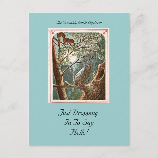 Carte postale Coquine Little Squirrel (Devant)