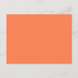 Carte Postale Corail (rose orange) Couleur solide
