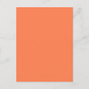 Carte Postale Corail (rose orange) Couleur solide