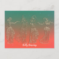 Coral Turquoise Belly Danser Danser Cours de danse