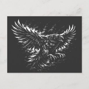 Carte Postale Corbeau gothique – par BurnsInHell