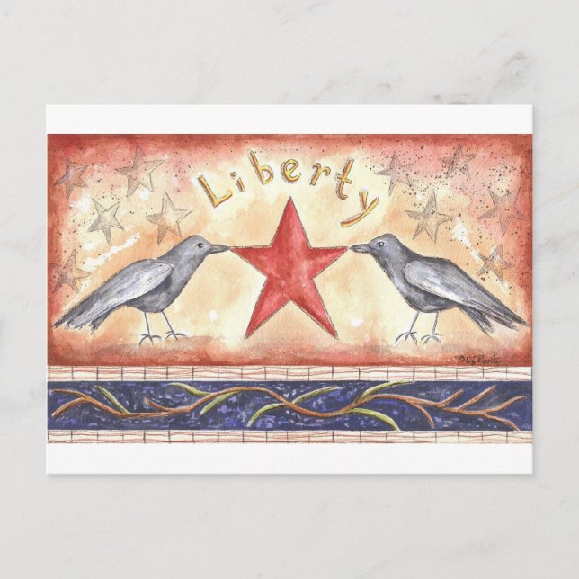 Carte Postale Corbeaux de la Liberté (Devant)