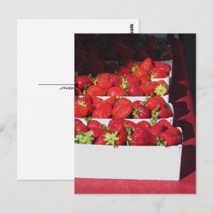 Carte postale - Corbeilles de fraises (vrt)