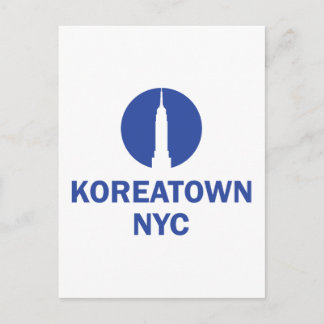 CARTE POSTALE CORÉATOWN NYC