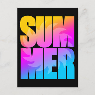 Carte Postale Corey Tiger 80s Summer Sun