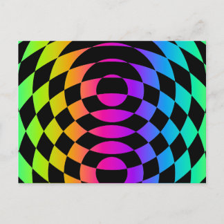 Carte Postale Corey Tiger 80s Vintage Op Art