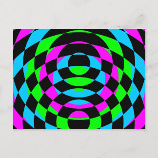 Carte Postale Corey Tiger 80s Vintage Op Art
