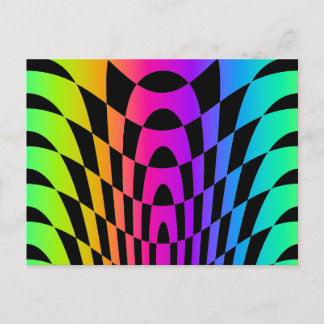 Carte Postale Corey Tiger 80s Vintage Op Art