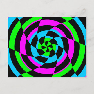 Carte Postale Corey Tiger 80s Vintage Op Art