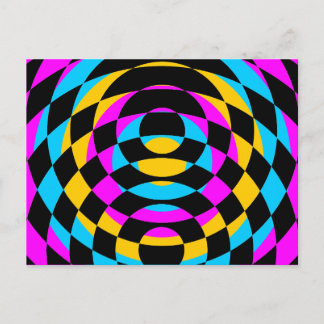 Carte Postale Corey Tiger 80s Vintage Op Art