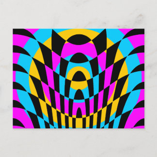 Carte Postale Corey Tiger 80s Vintage Op Art