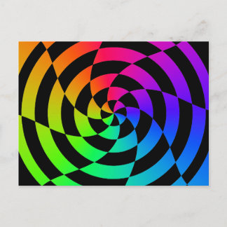 Carte Postale Corey Tiger 80s Vintage Op Art