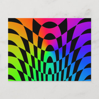 Carte Postale Corey Tiger 80s Vintage Op Art