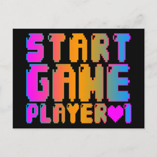 Carte Postale Corey Tiger 80s Vintage Start Joueur de jeu 1