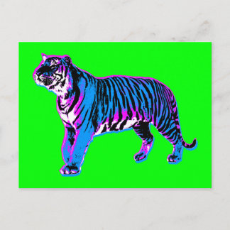 Carte Postale Corey Tiger 80s Vintage Tiger (Vert)