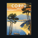 Carte Postale Corfou Grèce Vintage<br><div class="desc">Corfou Grèce Vintage</div>