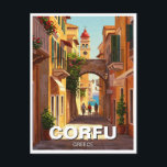 Carte Postale Corfou Grèce Voyage<br><div class="desc">Corfou, l'une des îles les plus enchanteresses de la Grèce, est située dans la mer Ionienne et est connue pour sa végétation luxuriante, ses superbes plages et sa riche histoire. Contrairement aux paysages arides des Cyclades, Corfou est recouvert d'oliveraies, de cyprès et de collines ondulantes, ce qui lui confère un...</div>