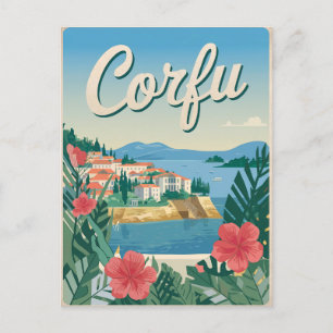 Carte Postale Corfou vintage