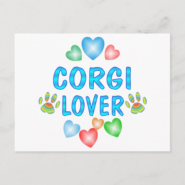 Carte Postale Corgi Lover (Devant)