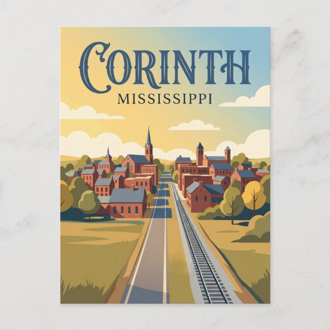 Carte Postale Corinthe Mississippi (Devant)