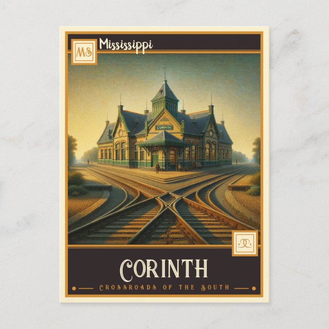 Carte Postale Corinthe, Mississippi  | Vintage (Devant)