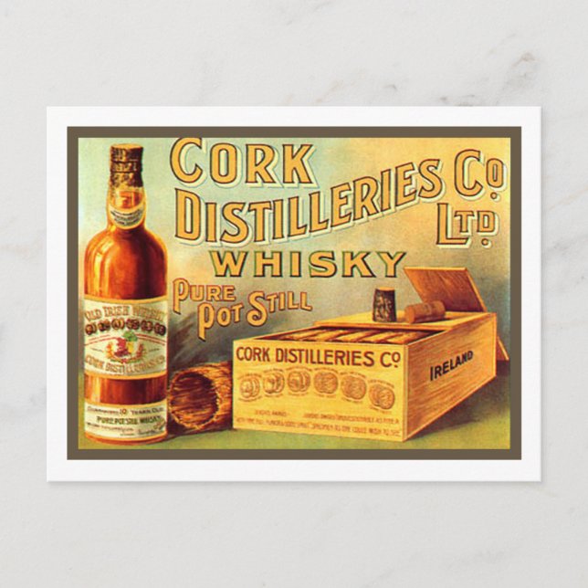 Carte Postale Cork Distilleries Whisky Vintage (Devant)