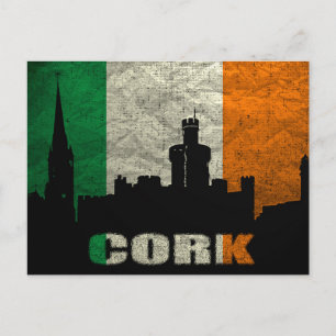 Carte Postale Cork Ireland Retro Travel Art Vintage
