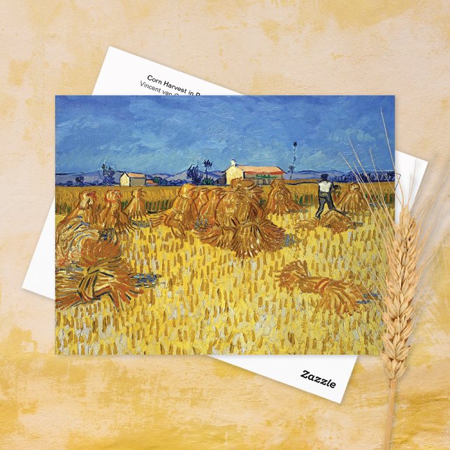 Carte Postale Corn Harvest Provence Vincent van Gogh (Créateur téléchargé)