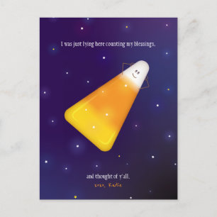 Carte Postale Corne à bonbons