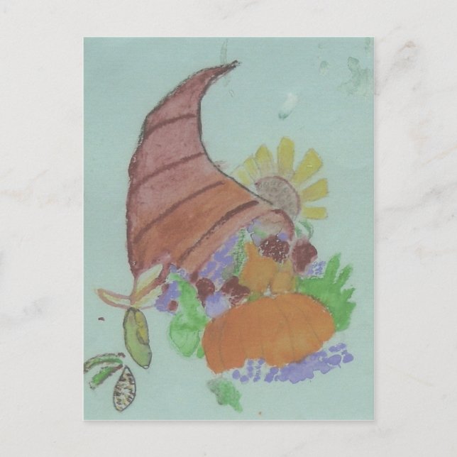 Carte Postale Corne d'abondance (Devant)