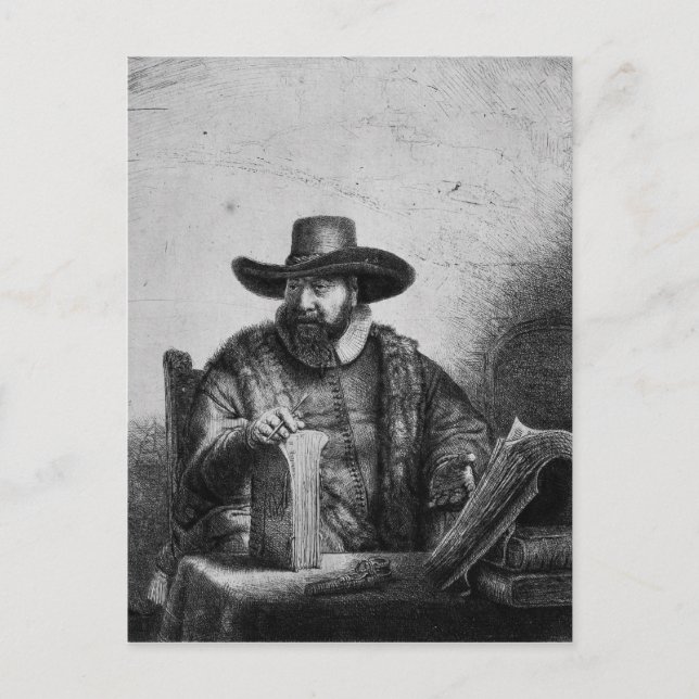 Carte Postale Cornelius Claesz Anslo 1640 (Devant)