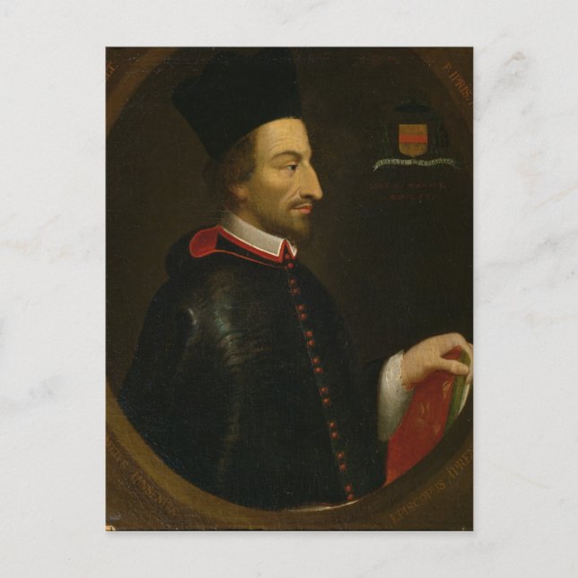 Carte Postale Cornelius Jansen Évêque d'Ypres (Devant)