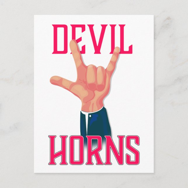 Carte Postale Cornes de Diable (Devant)