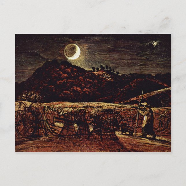 Carte Postale Cornfield Au Lune Par Palmer Samuel (Devant)