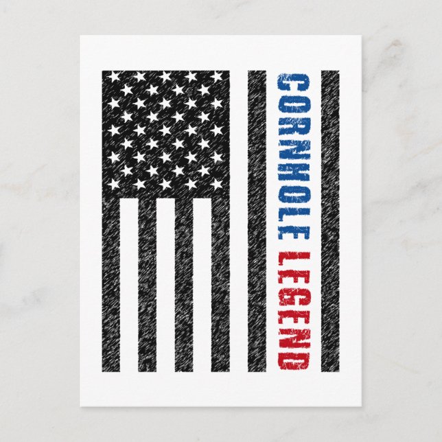 Carte Postale Cornhole Legend USA (Devant)
