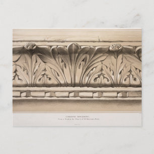 Carte Postale Cornice Molding, d'un tombeau dans l'église de S.S