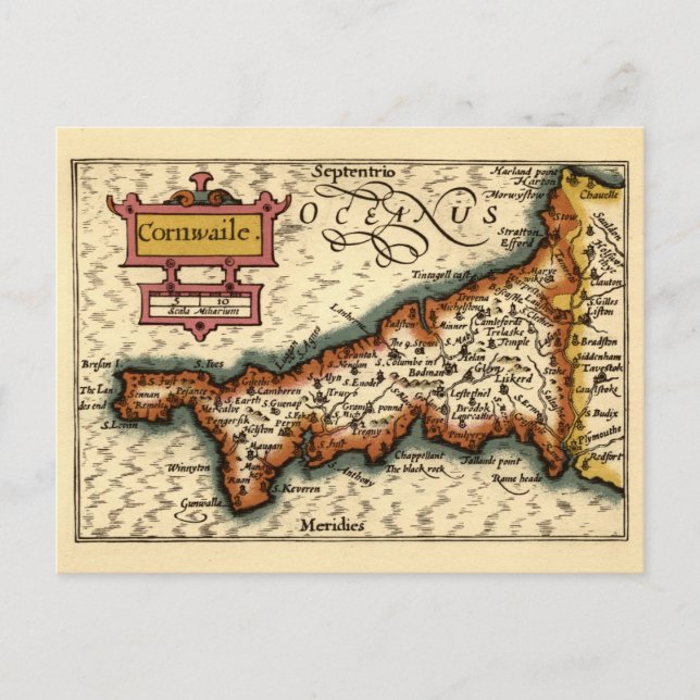 Carte Postale Cornouailles, comté de Cornouailles Angleterre car (Devant)