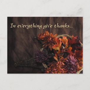Carte postale Cornucopia "In Everything Give Thank