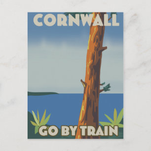 Carte Postale Cornwall aller en train