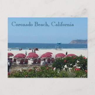 Carte Postale Coronado Beach à l'Hotel Del Coronado
